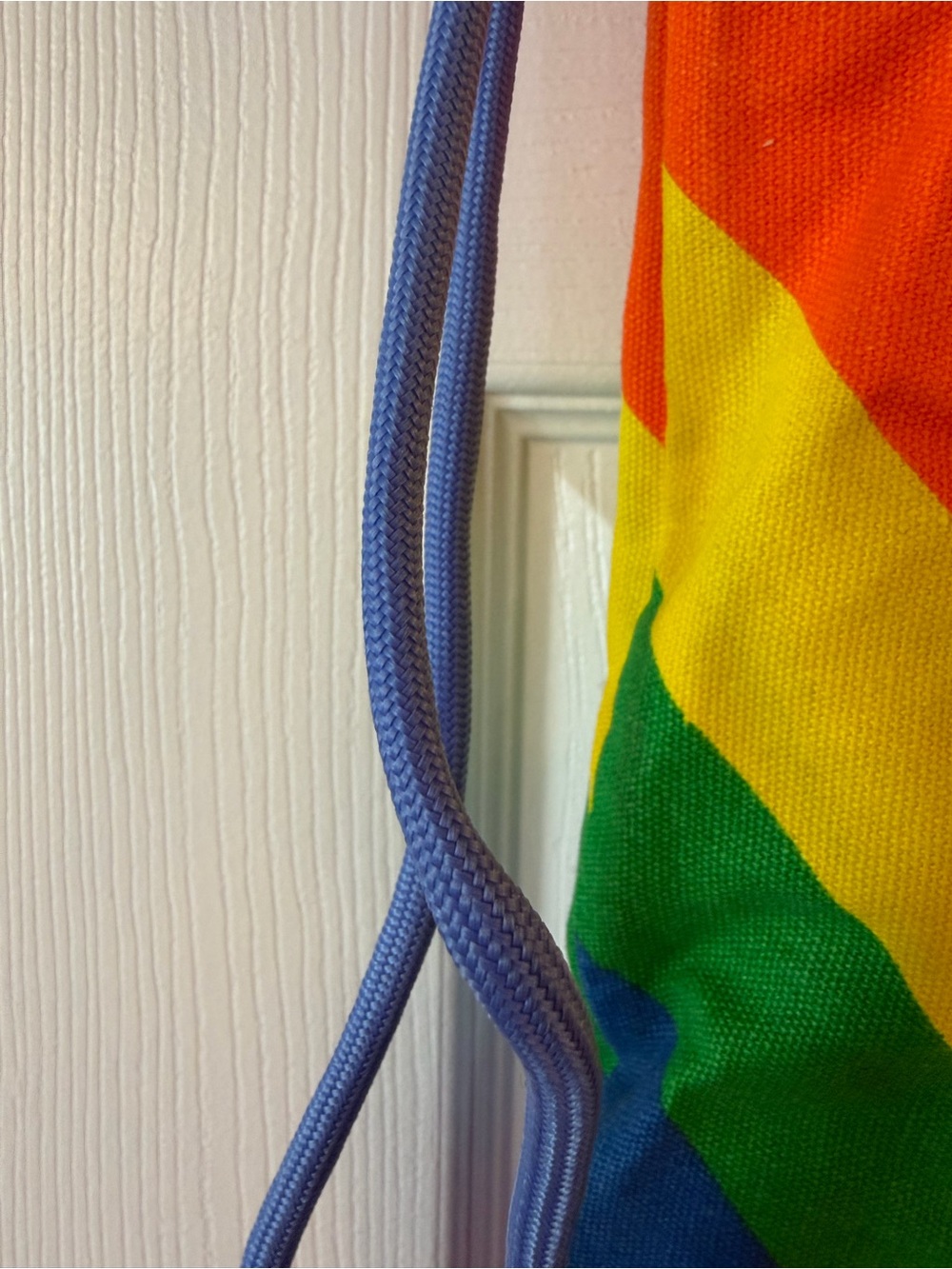 Target Rainbow Stripe Drawstring Backpack Pride Multicolor Bag - Picture 5 of 10